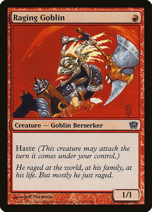 Raging Goblin - Ninth Edition - Promo Foil