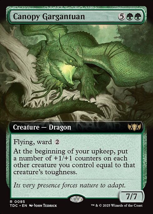 Canopy Gargantuan - Tarkir: Dragonstorm Commander - Extended Art
