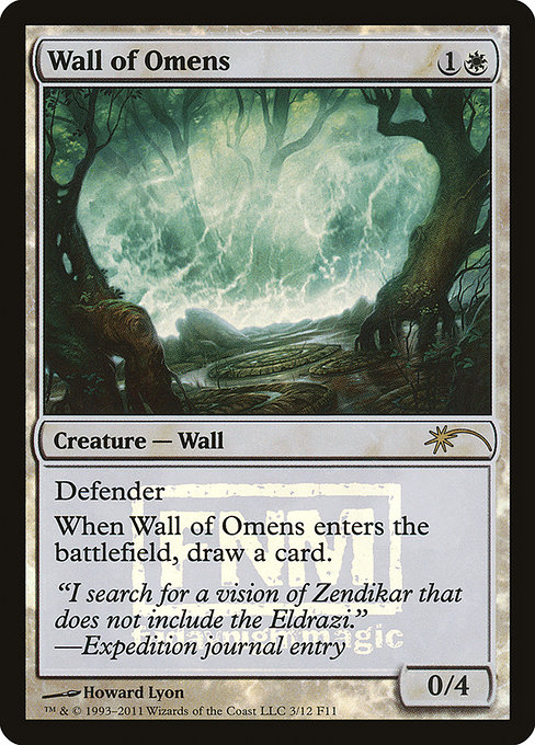 Wall of Omens - Friday Night Magic 2011 - Promo Foil
