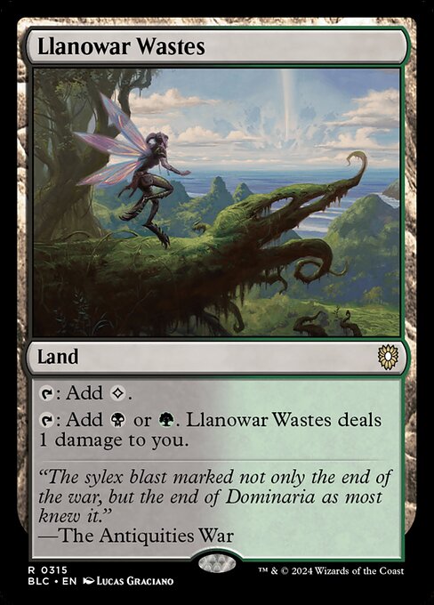 Llanowar Wastes - Bloomburrow Commander