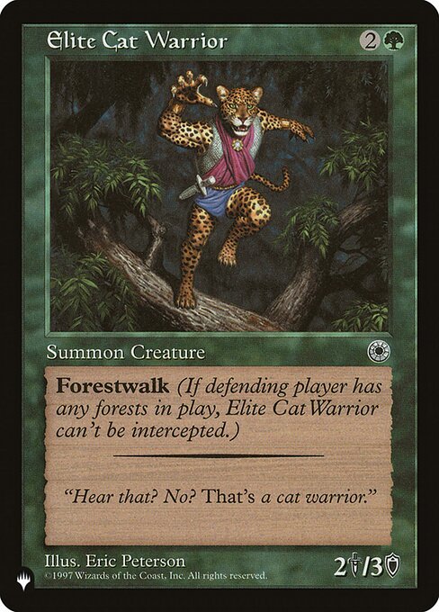 Elite Cat Warrior - The List