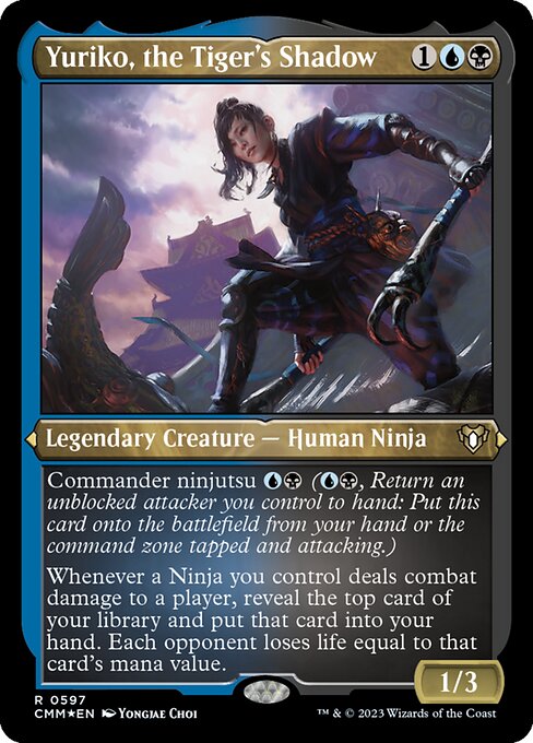 Yuriko, the Tiger's Shadow - Commander Masters - Etched Foil