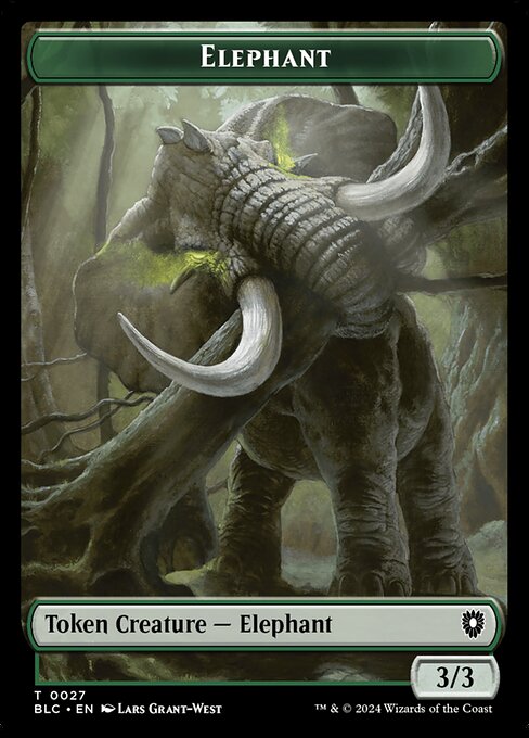 Elephant - Bloomburrow Commander Tokens