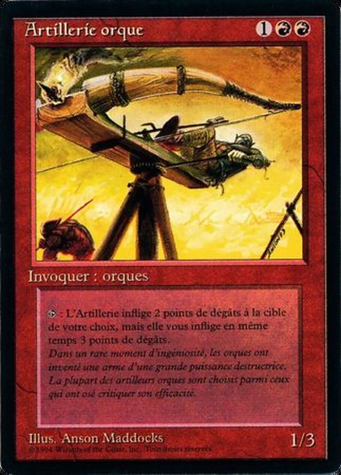 Artillerie orque (Orcish Artillery) - Foreign Black Border