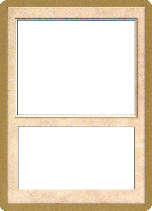 Blank Card - World Championship Decks 2002