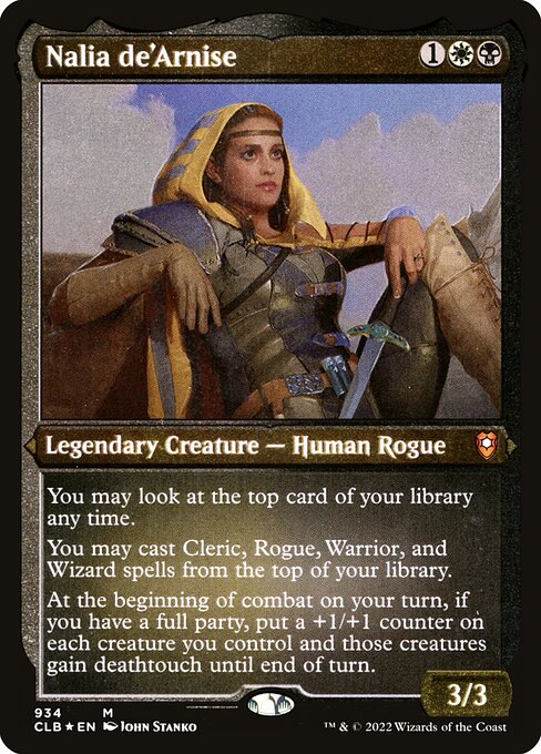 Nalia de'Arnise - Commander Legends: Battle for Baldur's Gate - Etched Foil