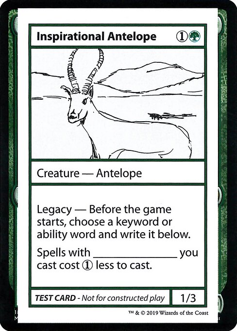 Inspirational Antelope - Mystery Booster Playtest Cards 2021