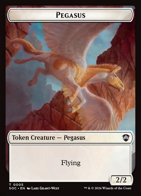 Pegasus - Secrets of Strixhaven Commander Tokens
