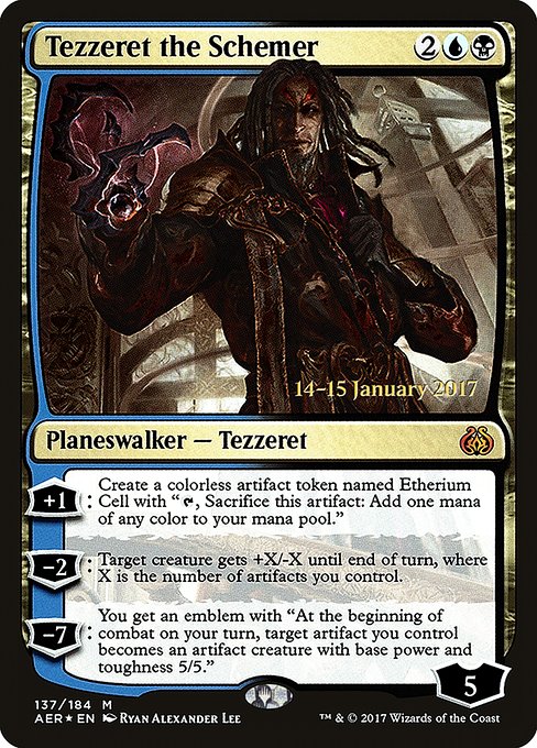 Tezzeret the Schemer - Aether Revolt Promos - Promo Foil