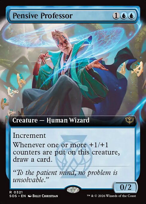 Pensive Professor - Secrets of Strixhaven - Extended Art