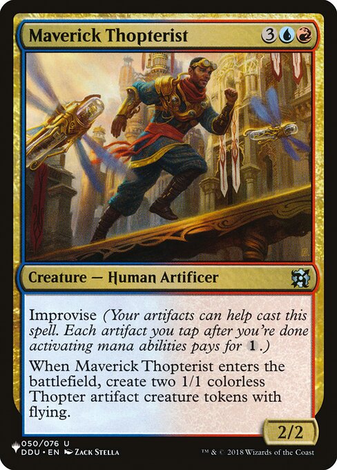 Maverick Thopterist - The List