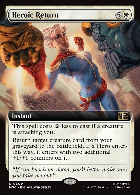 Heroic Return - Marvel Super Heroes Commander - Extended Art