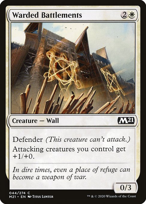 Warded Battlements - Core Set 2021