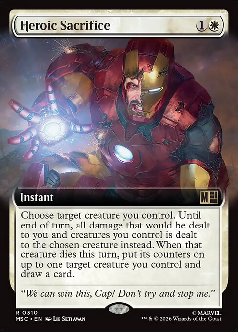 Heroic Sacrifice - Marvel Super Heroes Commander - Extended Art