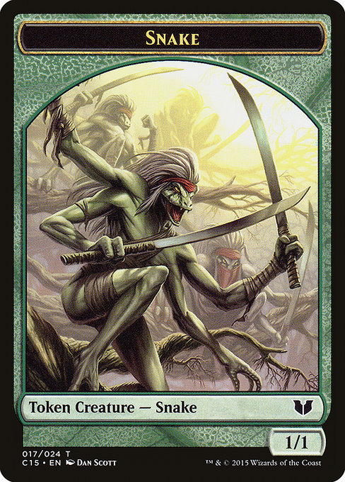 Snake - Commander 2015 Tokens