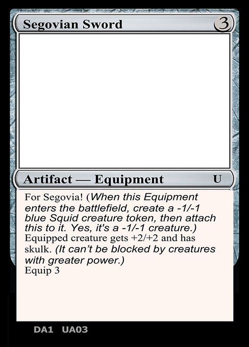 Segovian Sword - Unknown Event