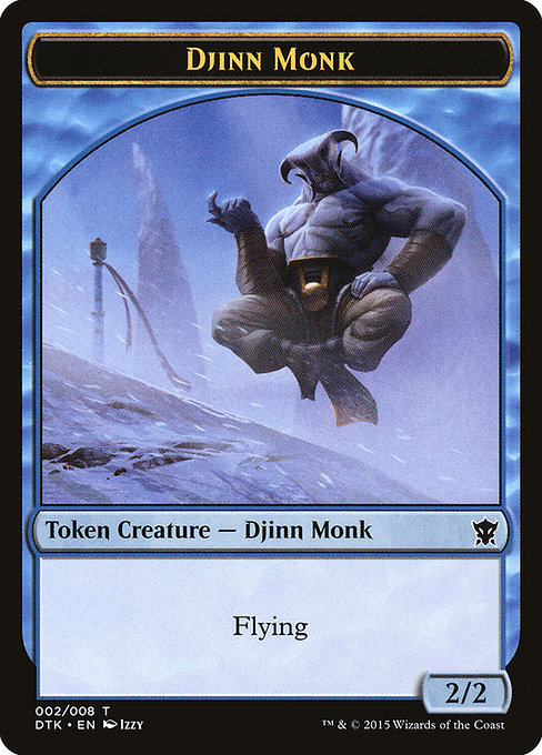 Djinn Monk - Dragons of Tarkir Tokens