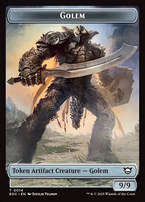 Golem - Edge of Eternities Commander Tokens