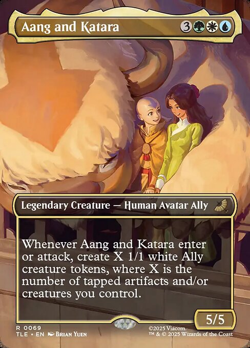 Aang and Katara - Avatar: The Last Airbender Eternal - Borderless