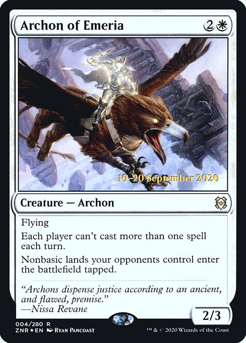 Archon of Emeria - Zendikar Rising Promos - Promo Foil