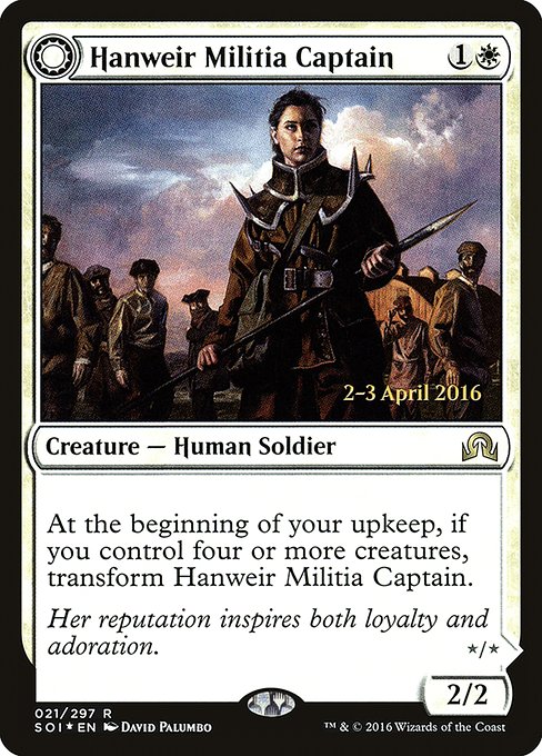 Hanweir Militia Captain // Westvale Cult Leader - Shadows over Innistrad Promos - Promo Foil