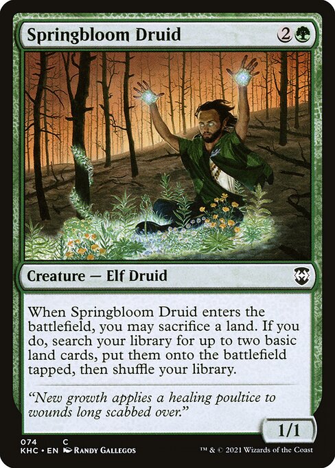 Springbloom Druid - Kaldheim Commander