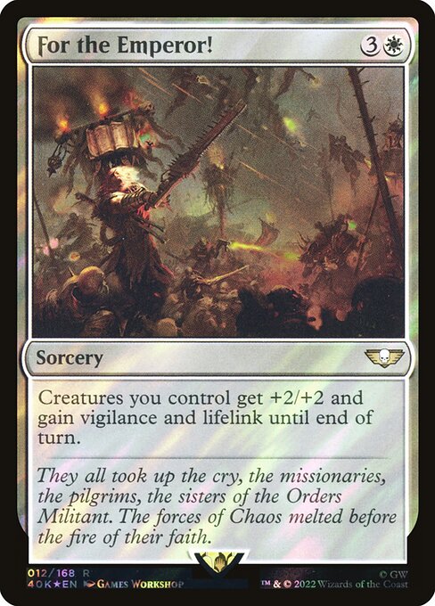 For the Emperor! - Warhammer 40,000 Commander - Surge Foil