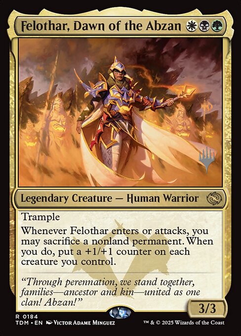 Felothar, Dawn of the Abzan - Tarkir: Dragonstorm Promos