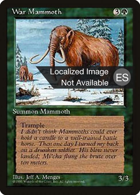 Mamut de Guerra (War Mammoth) - Fourth Edition Foreign Black Border