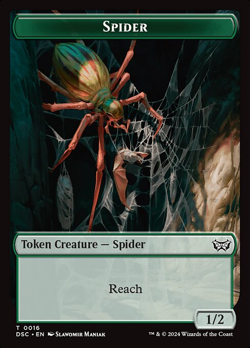 Spider - Duskmourn: House of Horror Commander Tokens