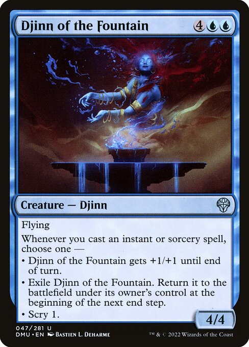 Djinn of the Fountain - Dominaria United