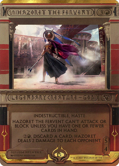 Hazoret the Fervent - Amonkhet Invocations - Promo Foil