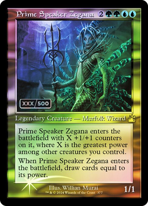 Prime Speaker Zegana - Ravnica Remastered - Double Rainbow, Retro