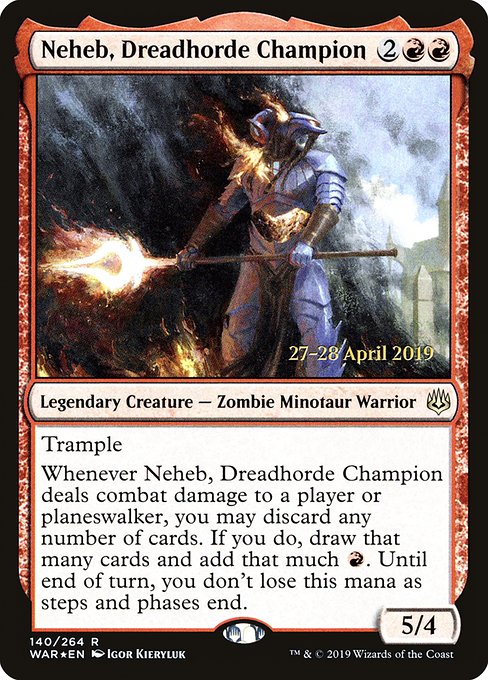 Neheb, Dreadhorde Champion - War of the Spark Promos - Promo Foil