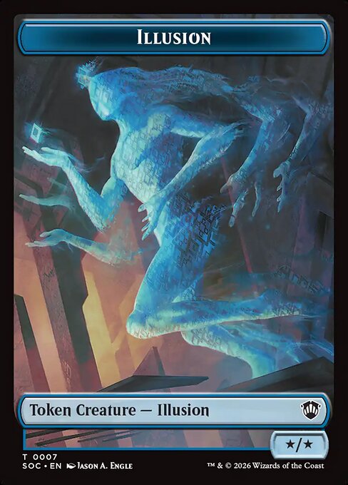 Illusion - Secrets of Strixhaven Commander Tokens