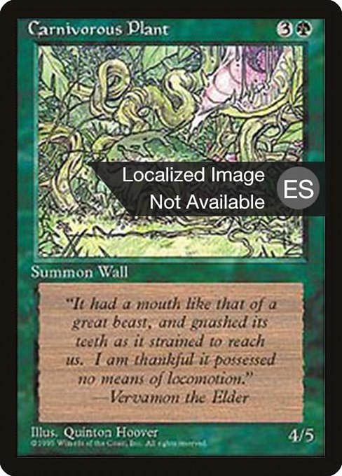 Carnivorous Plant - Fourth Edition Foreign Black Border