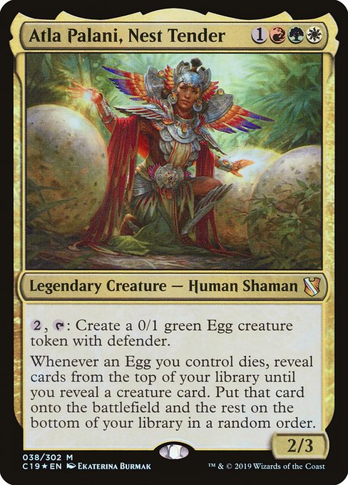 Atla Palani, Nest Tender - Commander 2019