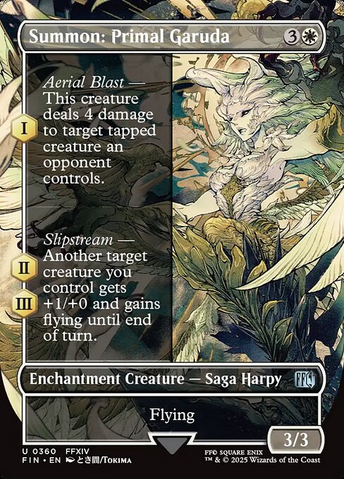 Summon: Primal Garuda - Final Fantasy - Borderless