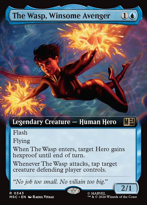 The Wasp, Winsome Avenger - Marvel Super Heroes Commander - Extended Art