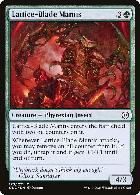 Lattice-Blade Mantis - Phyrexia: All Will Be One