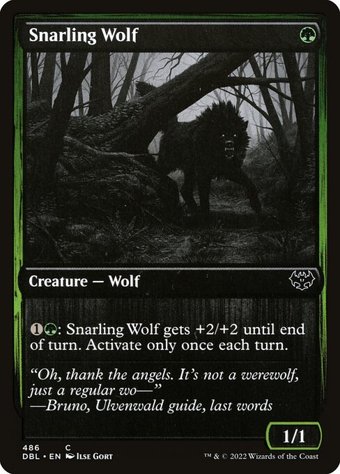 Snarling Wolf - Innistrad: Double Feature