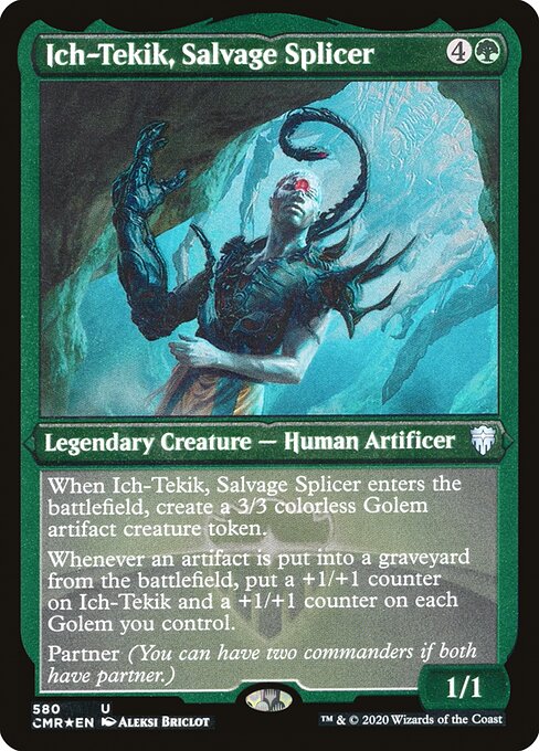 Ich-Tekik, Salvage Splicer - Commander Legends - Etched Foil