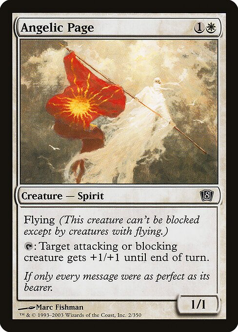 Angelic Page - Eighth Edition - Promo Foil