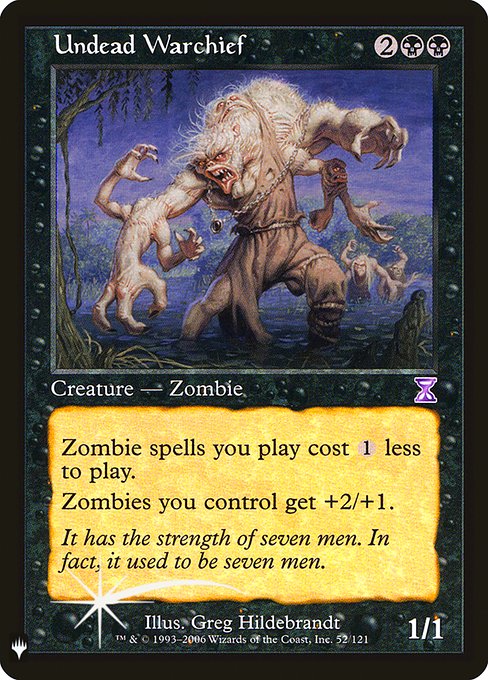 Undead Warchief - The List - Promo Foil