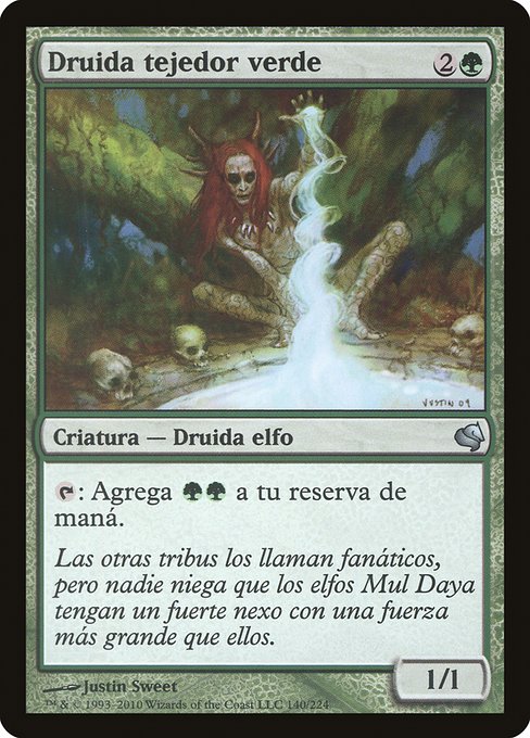 Druida tejedor verde (Greenweaver Druid) - Salvat 2011