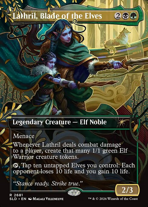 Lathril, Blade of the Elves - Secret Lair Drop - Borderless