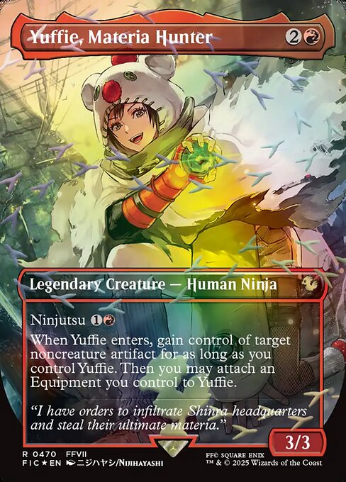 Yuffie, Materia Hunter - Final Fantasy Commander - Borderless