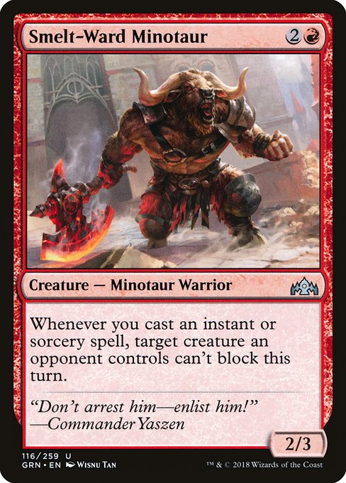 Smelt-Ward Minotaur - Guilds of Ravnica