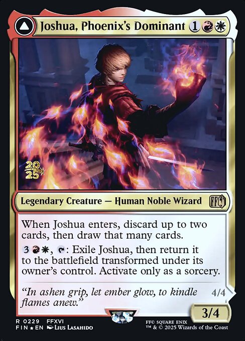 Joshua, Phoenix's Dominant // Phoenix, Warden of Fire - Final Fantasy Promos