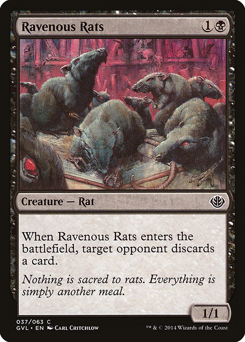 Ravenous Rats - Duel Decks Anthology: Garruk vs. Liliana